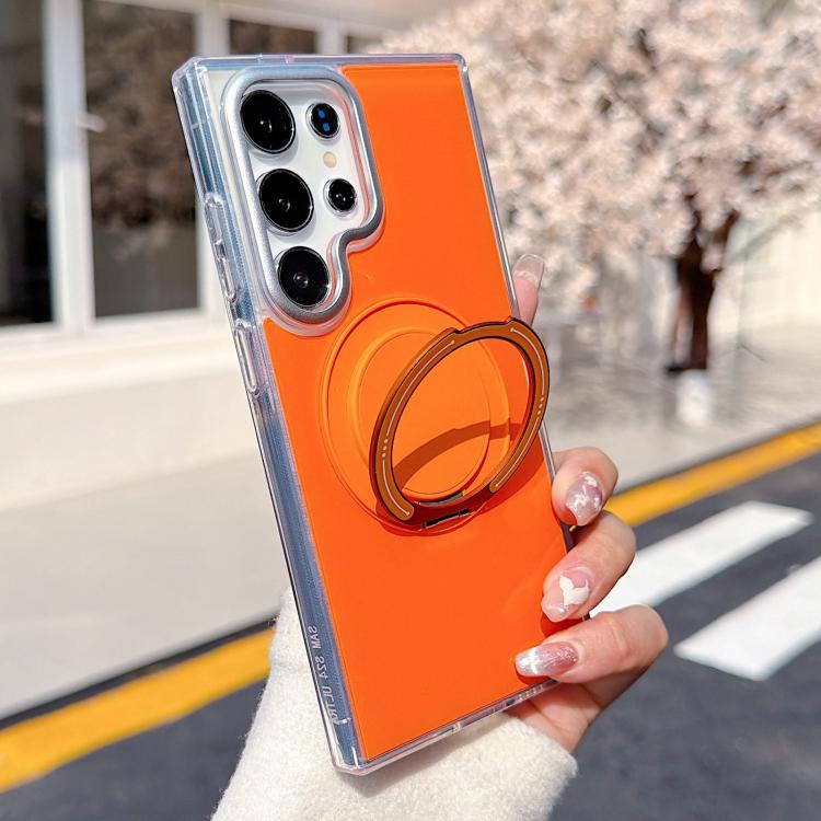 For Galaxy S23 Ultra / S22 Ultra 5G Color Magnetic Ring Holder Phone Case