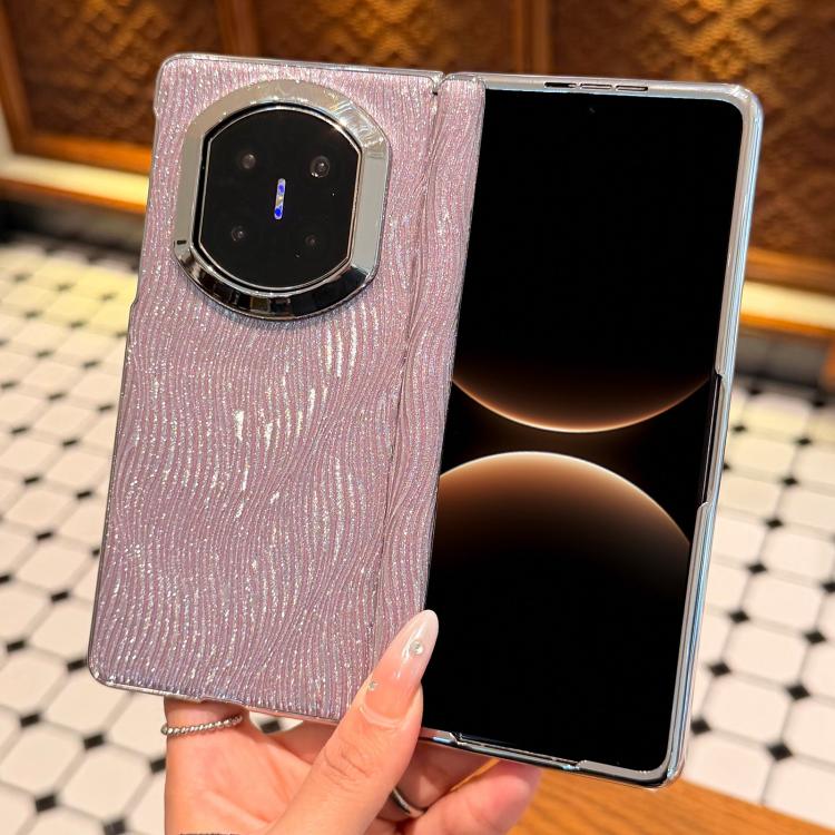 For Huawei Mate X7 Electroplated Glitter Water Ripple Pattern Phone Case with Frame