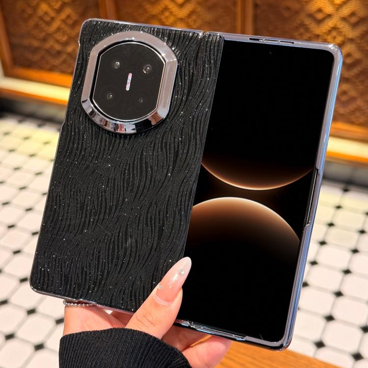 For Huawei Mate X7 Electroplated Glitter Water Ripple Pattern Phone Case with Frame