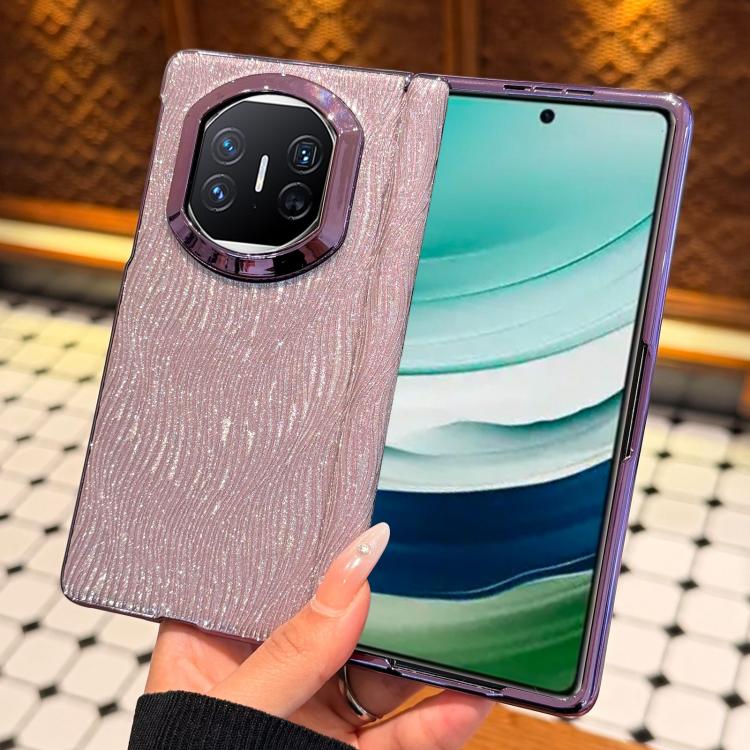 For Huawei Mate X5 Electroplated Glitter Water Ripple Pattern Phone Case with Frame