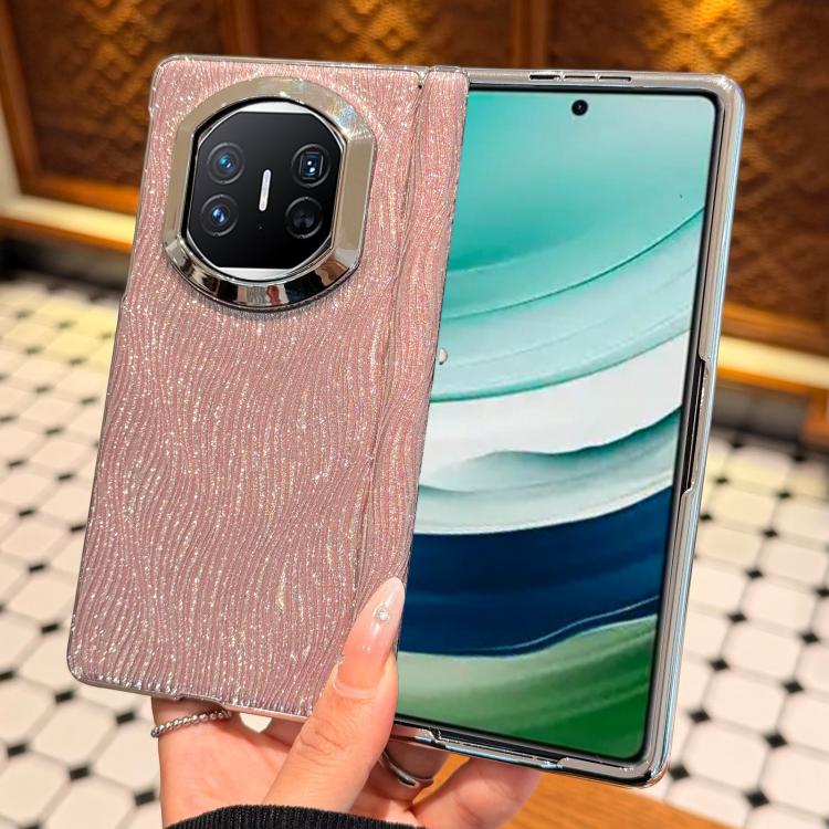 For Huawei Mate X5 Electroplated Glitter Water Ripple Pattern Phone Case with Frame
