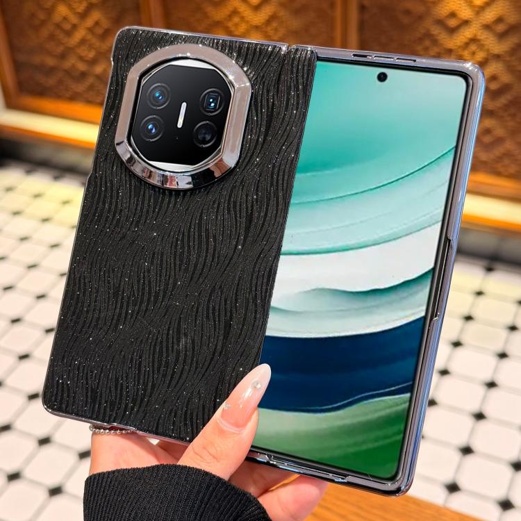 For Huawei Mate X5 Electroplated Glitter Water Ripple Pattern Phone Case with Frame