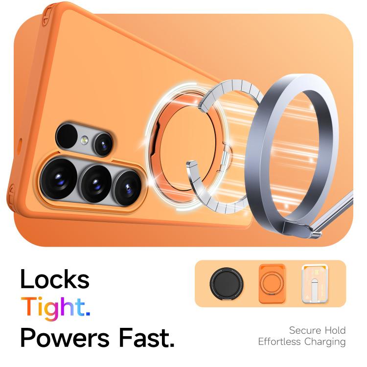 For Galaxy S22 Ultra 5G/S23 Ultra 5G Rotating Holder TPU + PC Magnetic Shockproof Phone Case