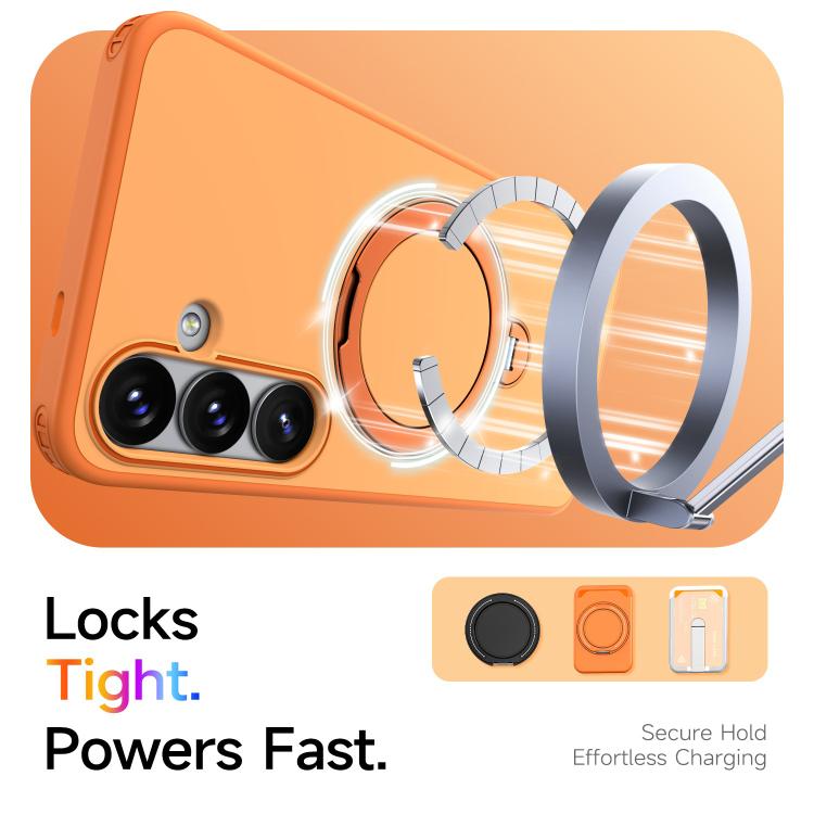 For Galaxy S24 5G / S25 5G Rotating Holder TPU + PC Magnetic Shockproof Phone Case