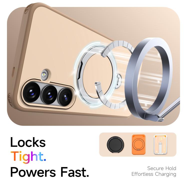 For Galaxy S24 5G / S25 5G Rotating Holder TPU + PC Magnetic Shockproof Phone Case