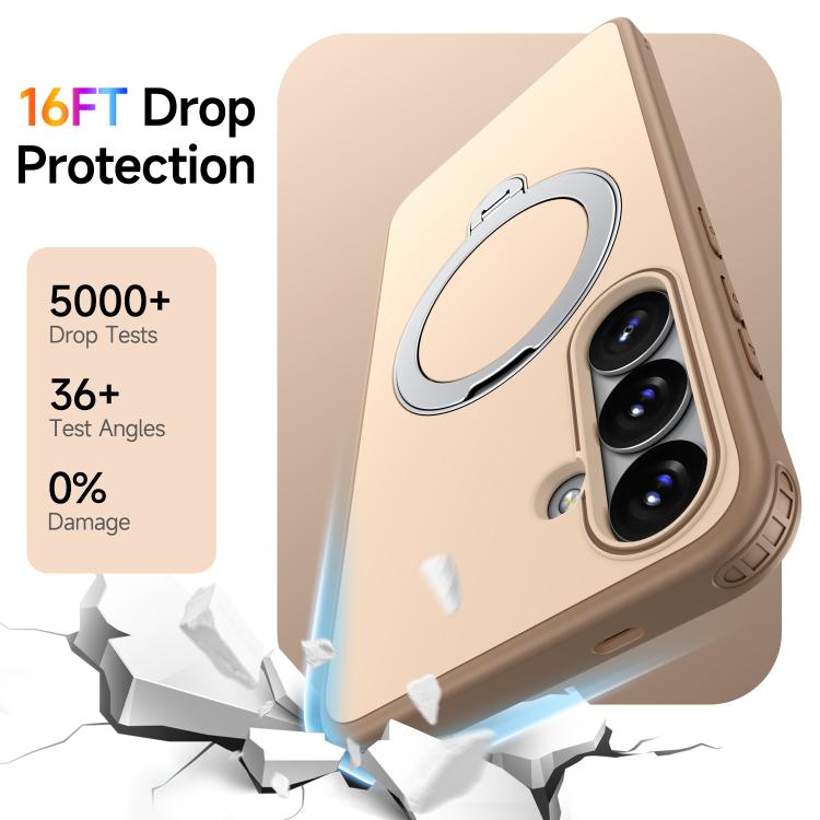 For Galaxy S24 5G / S25 5G Rotating Holder TPU + PC Magnetic Shockproof Phone Case