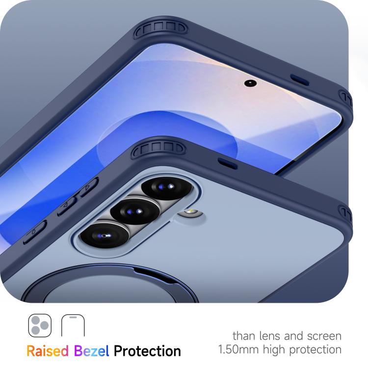For Galaxy S24 5G / S25 5G Rotating Holder TPU + PC Magnetic Shockproof Phone Case