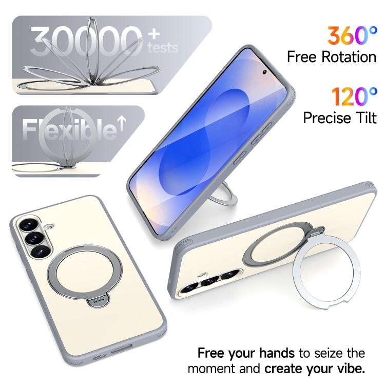 For Galaxy S26+ 5G Rotating Holder TPU + PC Magnetic Shockproof Phone Case