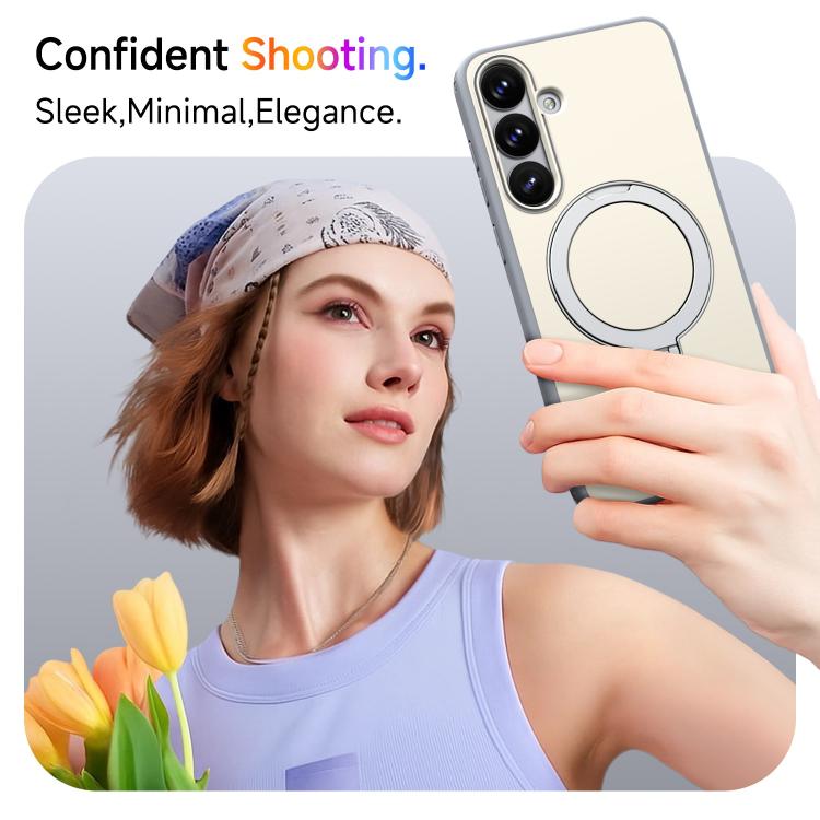 For Galaxy S26+ 5G Rotating Holder TPU + PC Magnetic Shockproof Phone Case