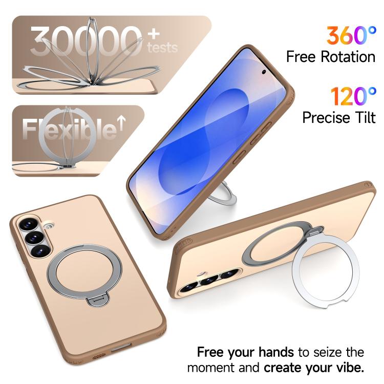 For Galaxy S26+ 5G Rotating Holder TPU + PC Magnetic Shockproof Phone Case