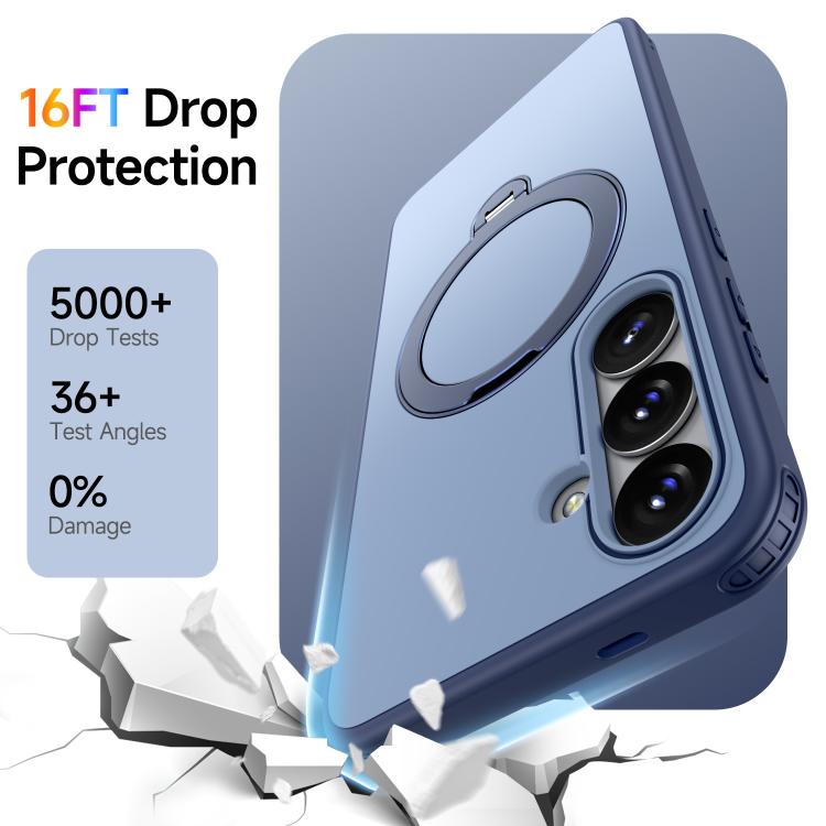 For Galaxy S26+ 5G Rotating Holder TPU + PC Magnetic Shockproof Phone Case