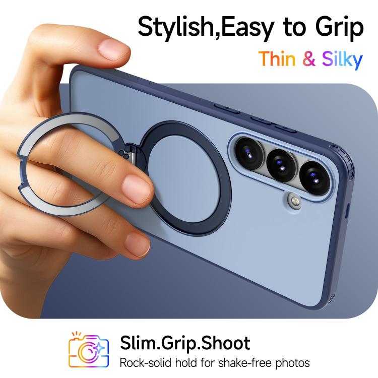 For Galaxy S26+ 5G Rotating Holder TPU + PC Magnetic Shockproof Phone Case