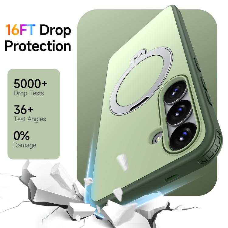 For Galaxy S26+ 5G Rotating Holder TPU + PC Magnetic Shockproof Phone Case