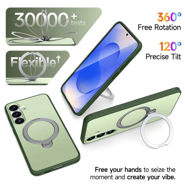 For Galaxy S26+ 5G Rotating Holder TPU + PC Magnetic Shockproof Phone Case
