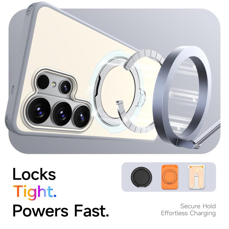For Galaxy S26 Ultra 5G Rotating Holder TPU + PC Magnetic Shockproof Phone Case