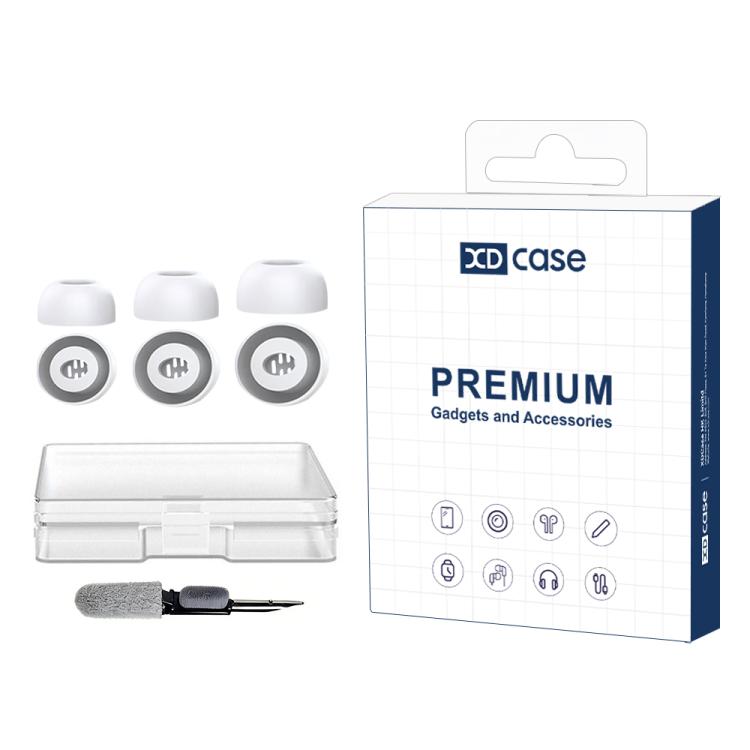 For Huawei FreeBuds 6i / 5i / 4i XDcase 3 Pairs Replacement Silicone Ear Tips Kit, S/M/L Size, Cleaning Brush Color Random