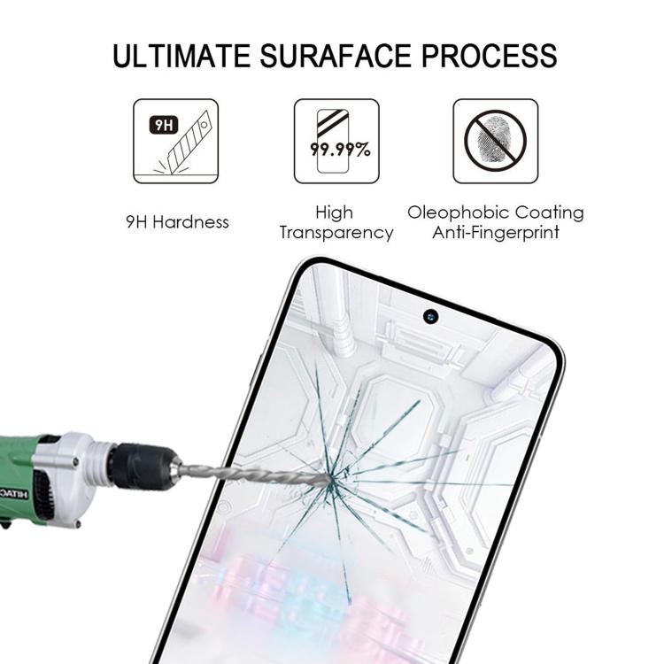 For Lenovo Legion Y70 5G 2026 High Aluminum Full Screen Silk Printing Tempered Glass Film, Support Fingerprint Unlocking