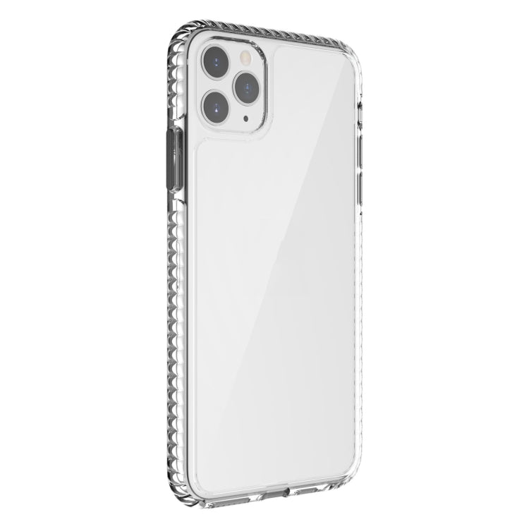 For iPhone 11 Pro Max 2 in 1 Ultra Clear Shockproof PC+ TPU Case with Removable Color Button