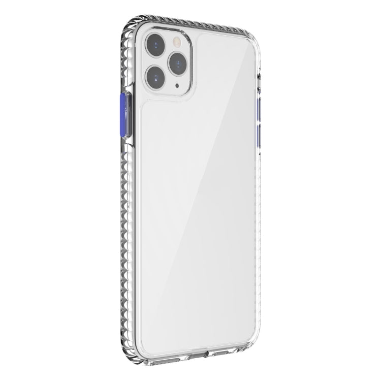 For iPhone 11 Pro Max 2 in 1 Ultra Clear Shockproof PC+ TPU Case with Removable Color Button
