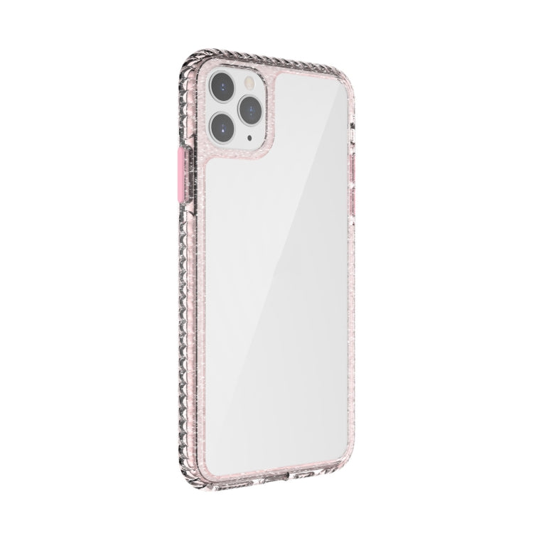 For iPhone 11 Pro 2 in 1 Ultra Clear Shockproof PC+ TPU Case with Removable Color Button