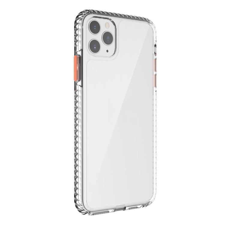 For iPhone 11 Pro 2 in 1 Ultra Clear Shockproof PC+ TPU Case with Removable Color Button