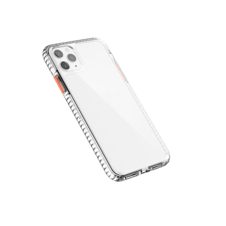 For iPhone 11 Pro 2 in 1 Ultra Clear Shockproof PC+ TPU Case with Removable Color Button
