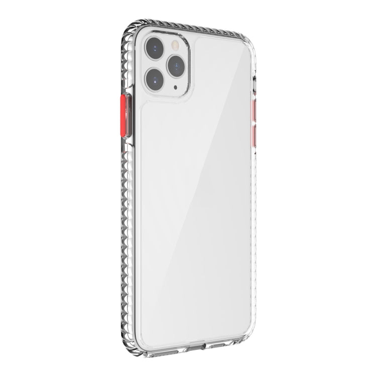 For iPhone 11 Pro 2 in 1 Ultra Clear Shockproof PC+ TPU Case with Removable Color Button