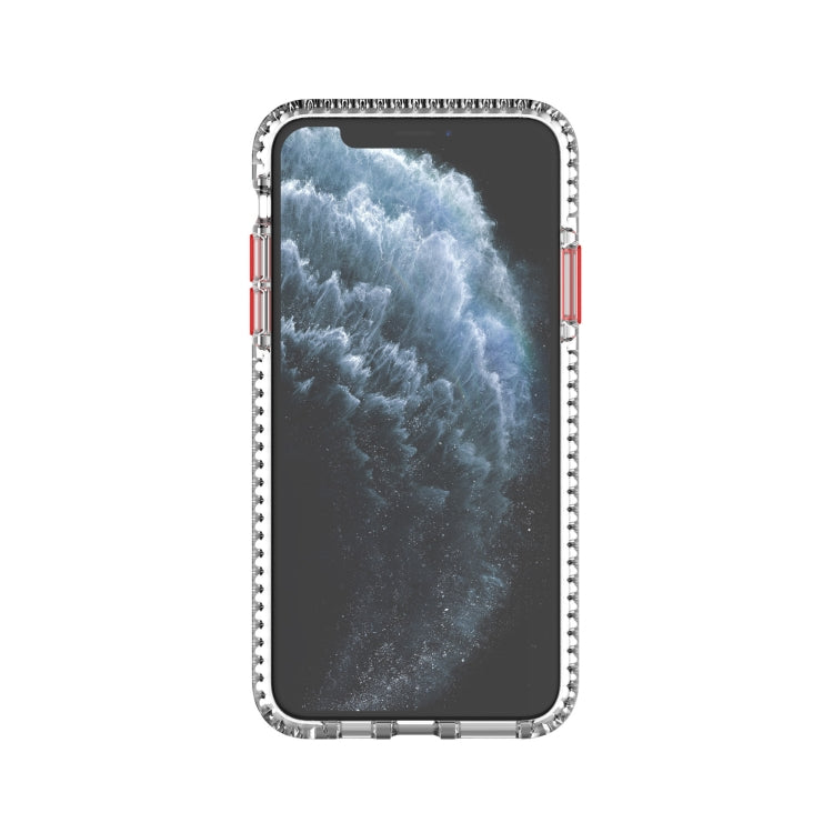 For iPhone 11 Pro 2 in 1 Ultra Clear Shockproof PC+ TPU Case with Removable Color Button