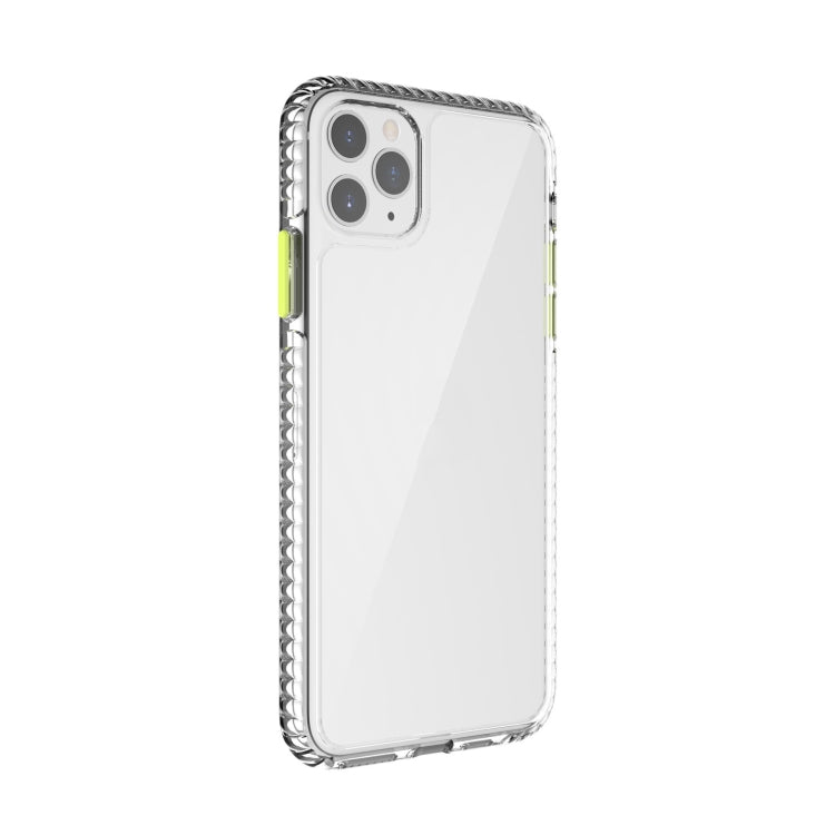 For iPhone 11 Pro 2 in 1 Ultra Clear Shockproof PC+ TPU Case with Removable Color Button