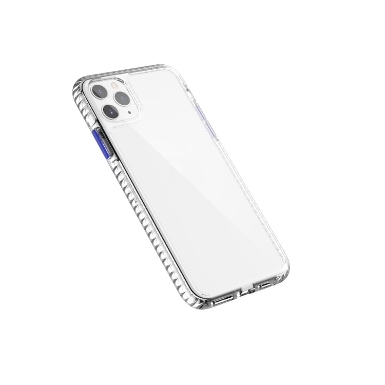For iPhone 11 Pro 2 in 1 Ultra Clear Shockproof PC+ TPU Case with Removable Color Button