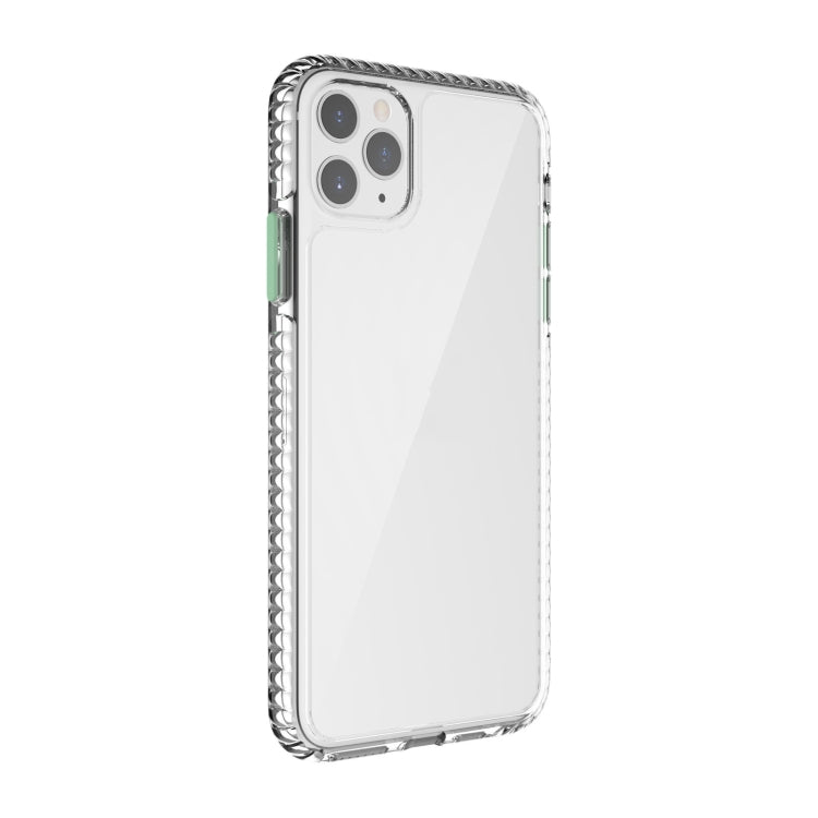 For iPhone 11 Pro 2 in 1 Ultra Clear Shockproof PC+ TPU Case with Removable Color Button