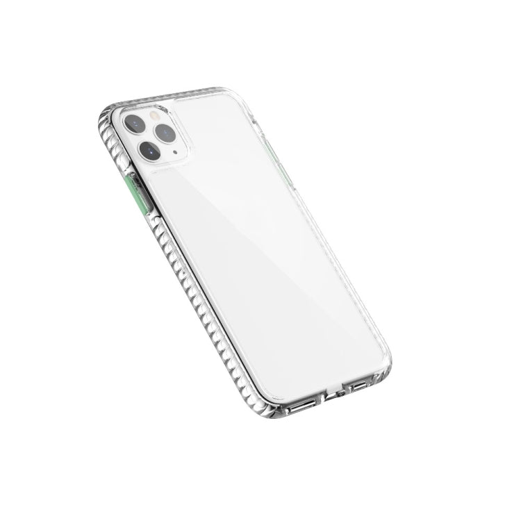 For iPhone 11 Pro 2 in 1 Ultra Clear Shockproof PC+ TPU Case with Removable Color Button