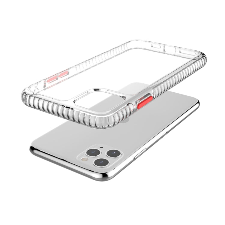 For iPhone 11 Pro 2 in 1 Ultra Clear Shockproof PC+ TPU Case with Removable Color Button