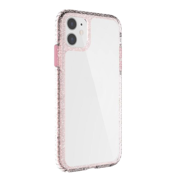 For iPhone 11 2 in 1 Ultra Clear Shockproof PC+ TPU Case with Removable Color Button