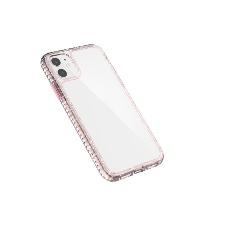 For iPhone 11 2 in 1 Ultra Clear Shockproof PC+ TPU Case with Removable Color Button