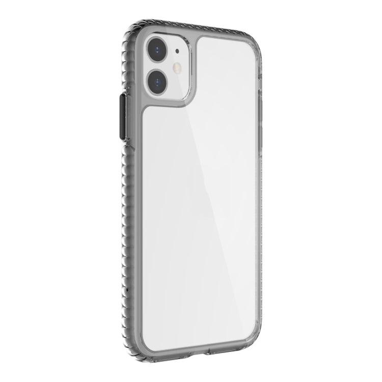 For iPhone 11 2 in 1 Ultra Clear Shockproof PC+ TPU Case with Removable Color Button