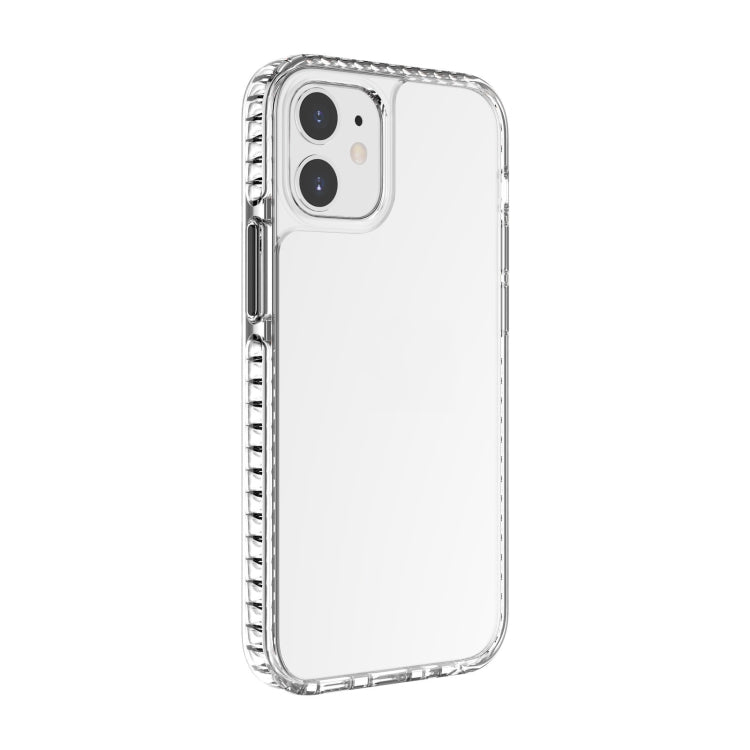 For iPhone 12 mini 2 in 1 Ultra Clear Shockproof PC+ TPU Case with Removable Color Button