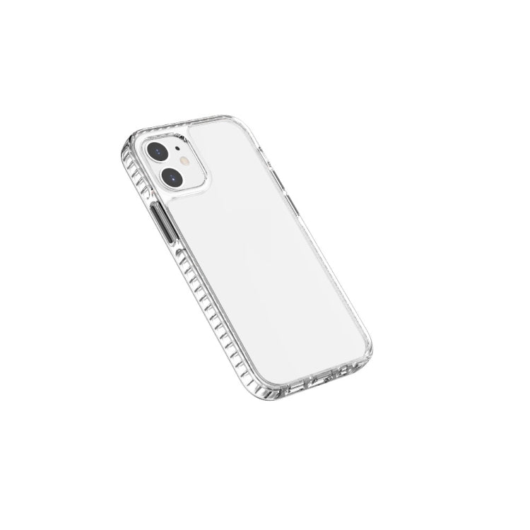 For iPhone 12 mini 2 in 1 Ultra Clear Shockproof PC+ TPU Case with Removable Color Button