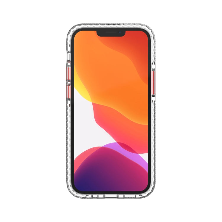 For iPhone 12 mini 2 in 1 Ultra Clear Shockproof PC+ TPU Case with Removable Color Button