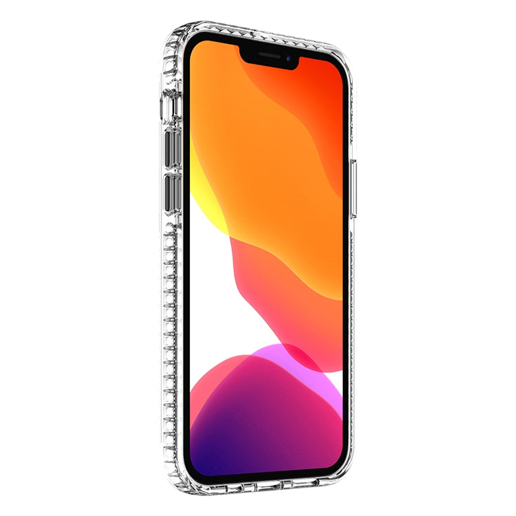 For iPhone 12 / 12 Pro 2 in 1 Ultra Clear Shockproof PC+ TPU Case with Removable Color Button