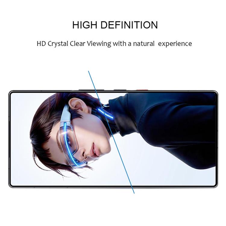 For ZTE nubia RedMagic 11S Pro 5G 25pcs High Aluminum Full Screen Silk Printing Tempered Glass Film, Support Fingerprint Unlocking