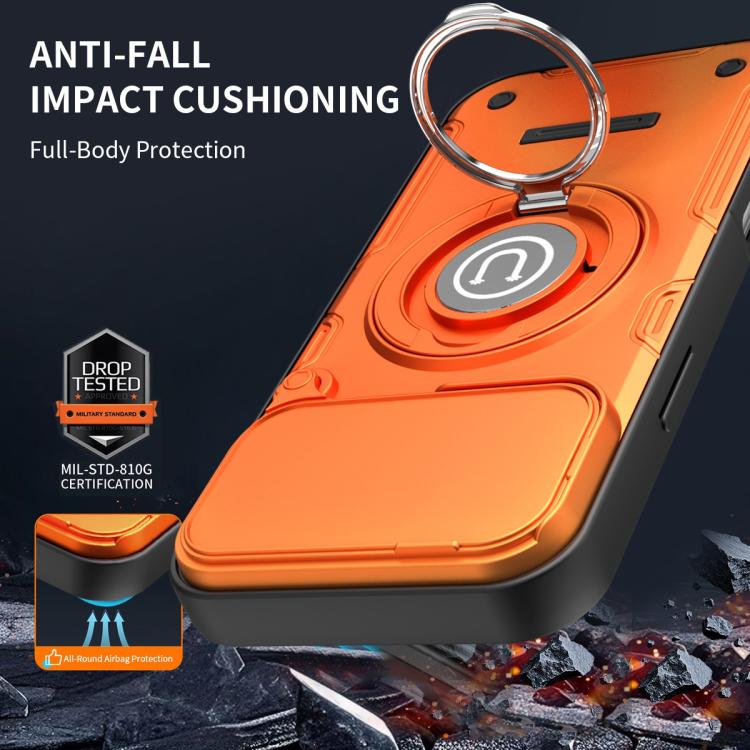 For iPhone 17 Pro Max Sliding Camshield Holder Magnetic Phone Case