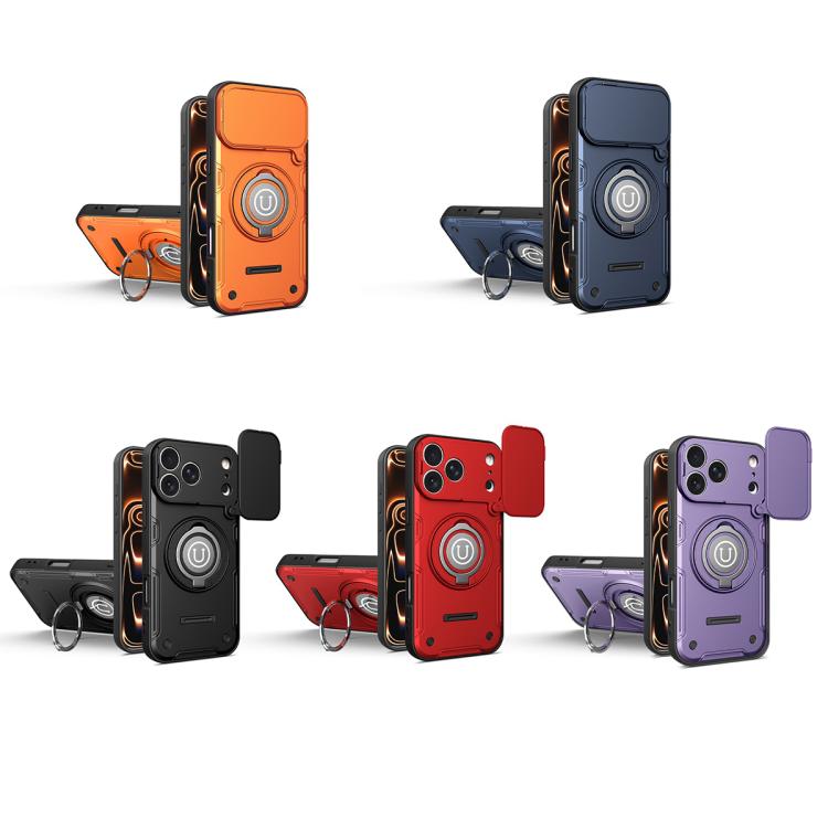 For iPhone 17 Pro Sliding Camshield Holder Magnetic Phone Case