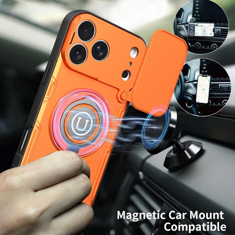 For iPhone 17 Pro Sliding Camshield Holder Magnetic Phone Case