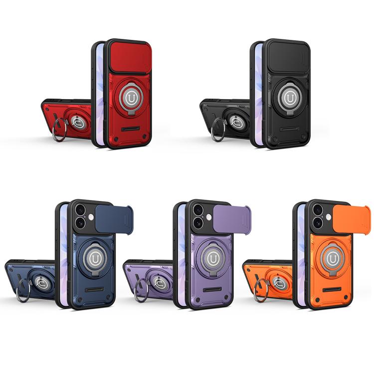 For iPhone 17 Sliding Camshield Holder Magnetic Phone Case