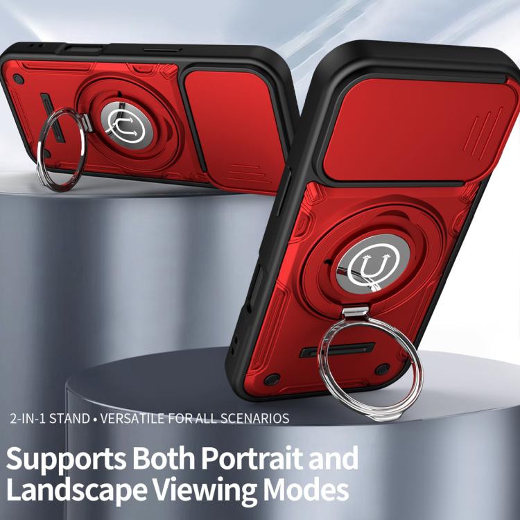 For iPhone 17 Sliding Camshield Holder Magnetic Phone Case
