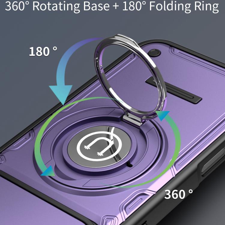 For iPhone 16 Pro Sliding Camshield Holder Magnetic Phone Case
