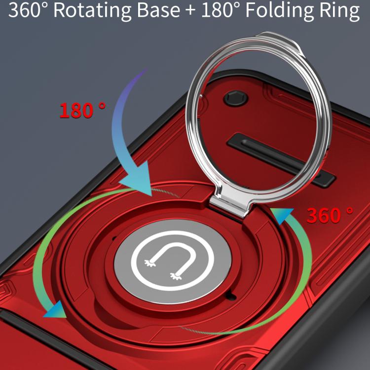 For iPhone 15 Sliding Camshield Holder Magnetic Phone Case