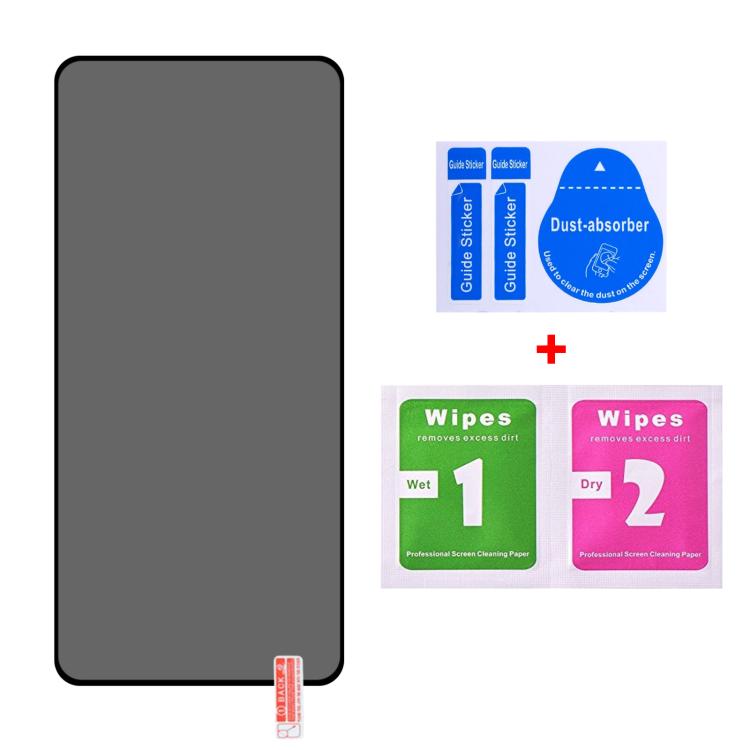 For Lenovo Legion Y70 5G 2026 Full Cover Anti-peeping Tempered Glass Film, Support Fingerprint Unlocking