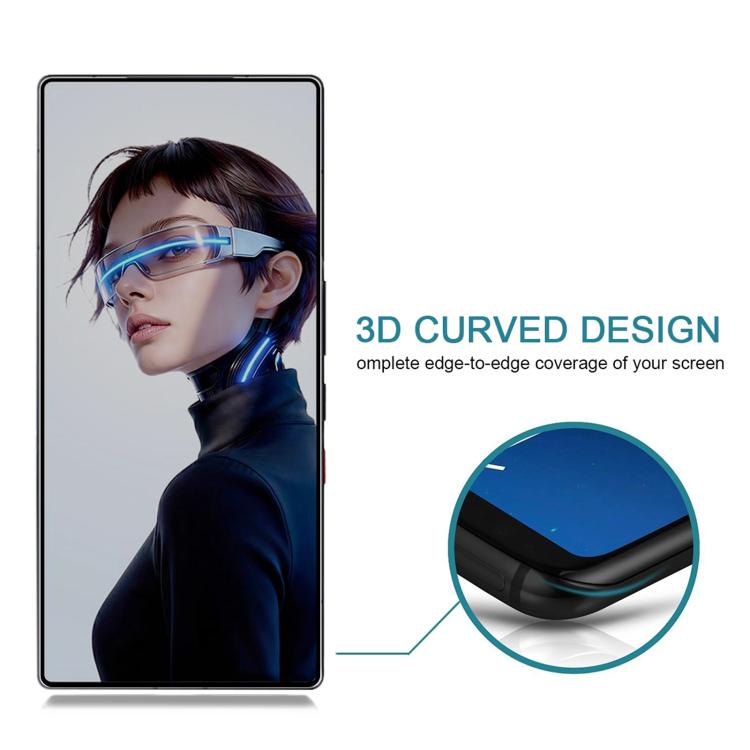 For ZTE nubia RedMagic 11S Pro 5G 25pcs Full Cover Anti-peeping Tempered Glass Film,  Support Fingerprint Unlocking